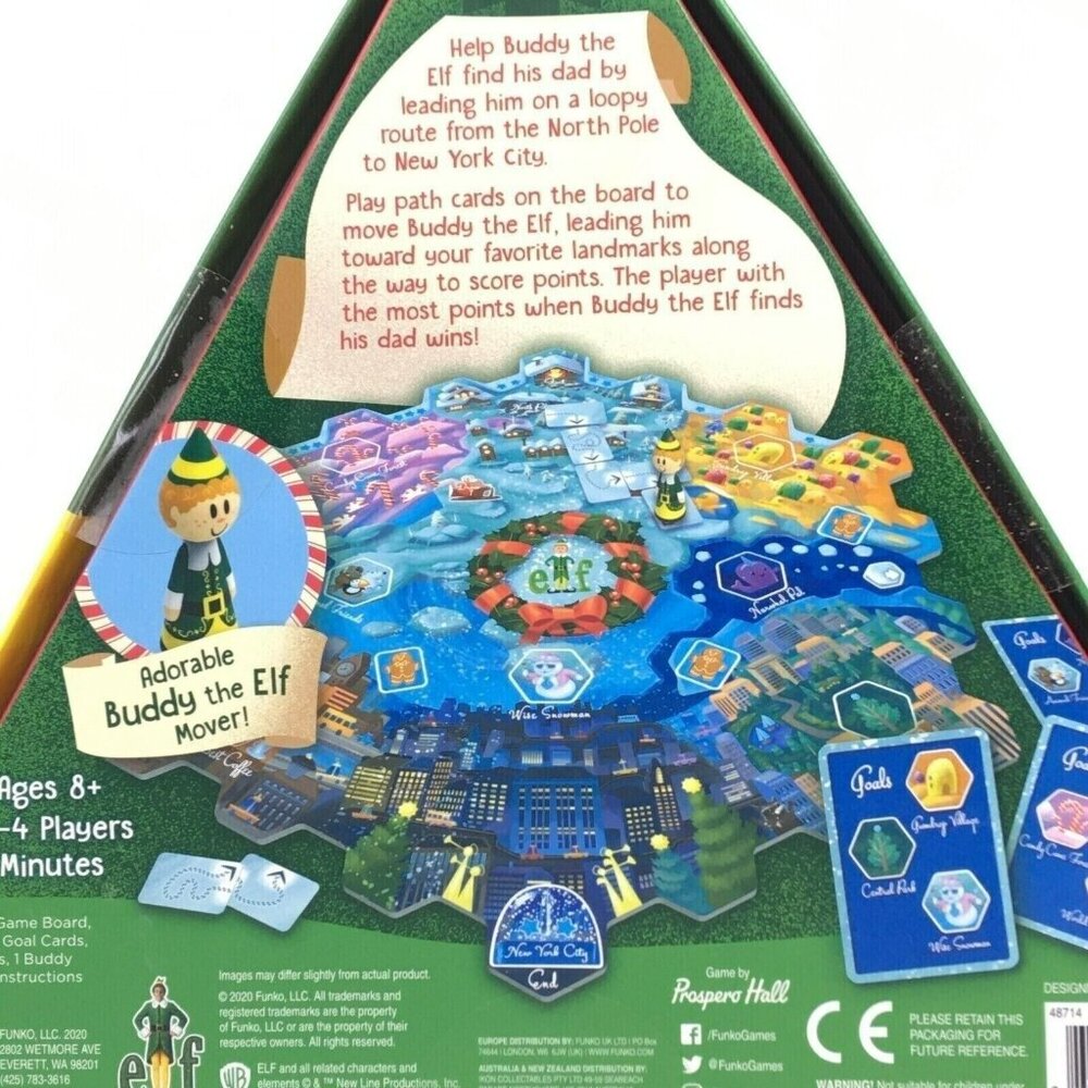 Funko Games Buddy The ELF Journey From The North Pole Board Game - Picture 8 of 11